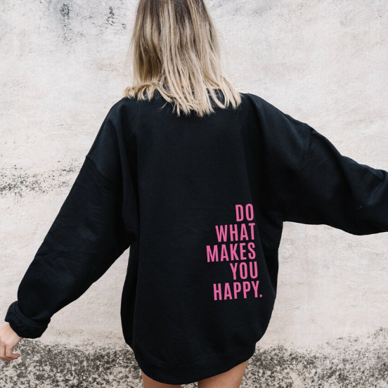 Be Happy Oversized Hoodie