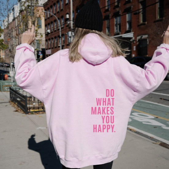 Be Happy Oversized Hoodie