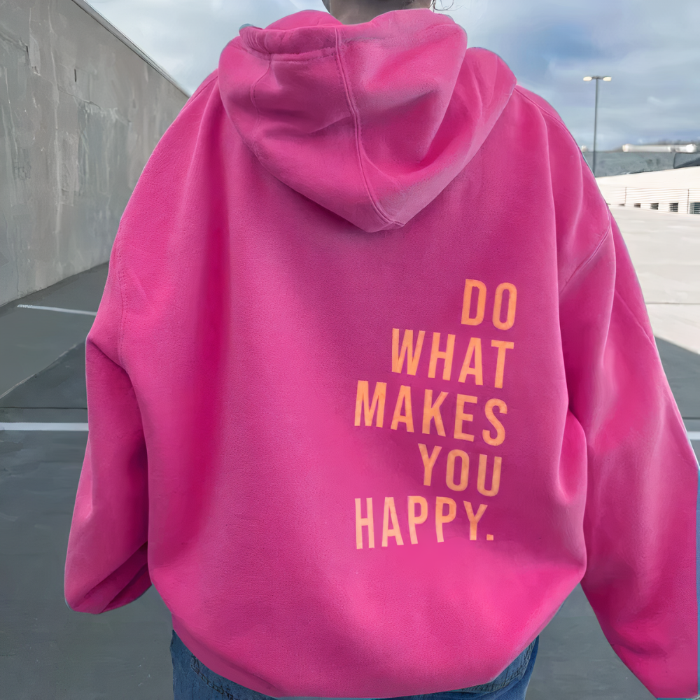 Be Happy Oversized Hoodie