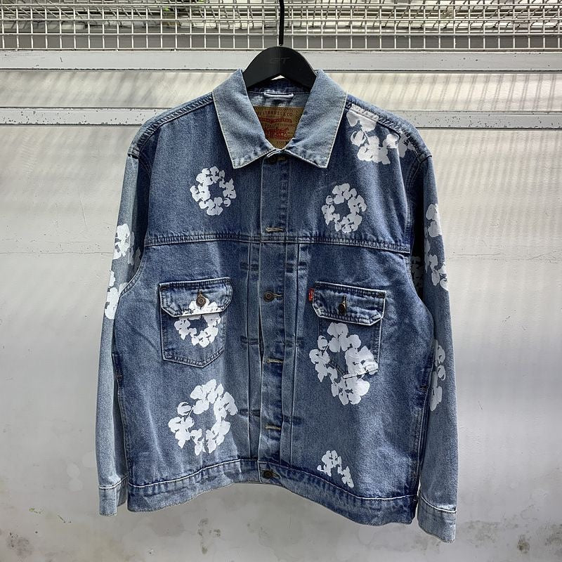 Flower Tears | Denim Jacket Blue