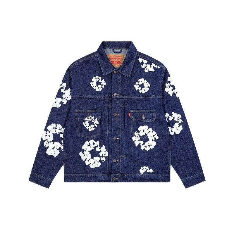 Flower Tears | Denim Jacket Navy