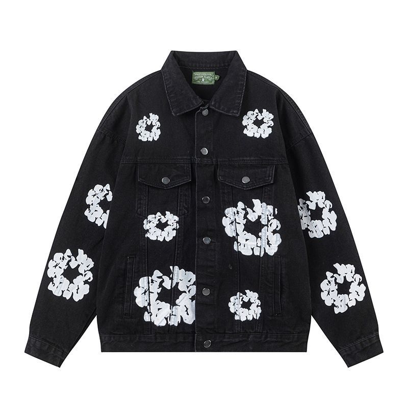 Flower Tears | Denim Jacket Navy