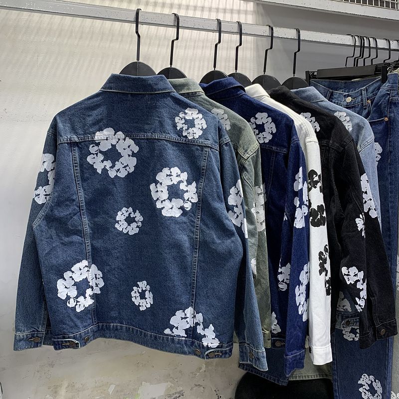 Flower Tears | Denim Jacket Navy