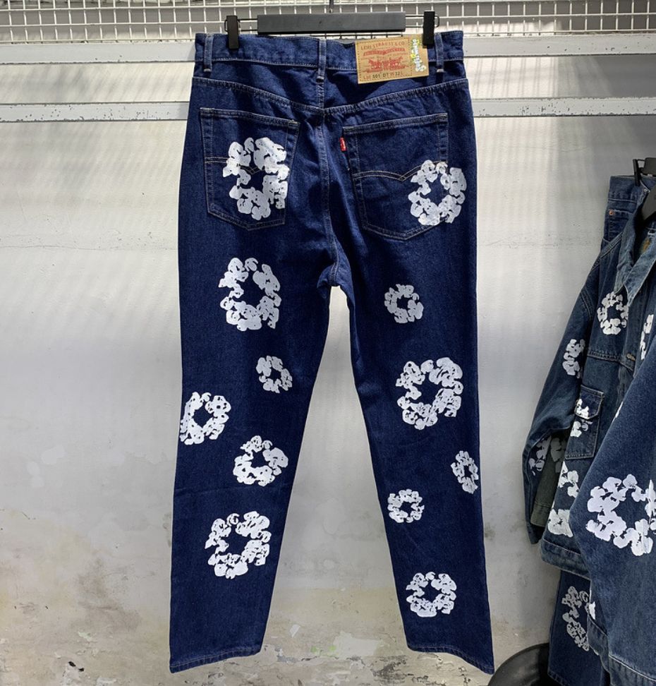 Flower Tears | Navy Bottoms